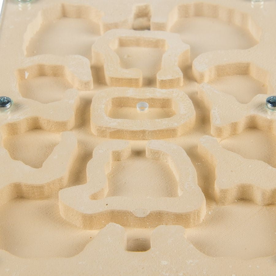 Closeup gips mierenboerderij oogstmieren set